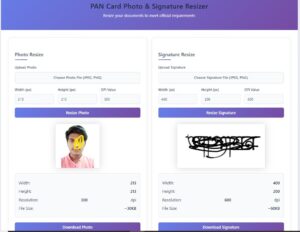 pan card photo resizer