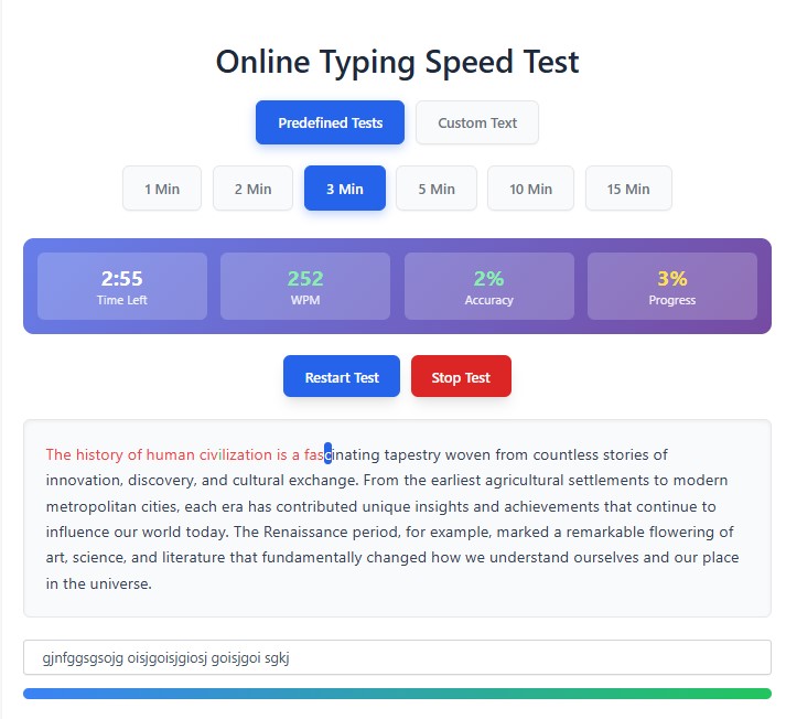 typing speed test