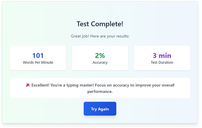 typing speed test