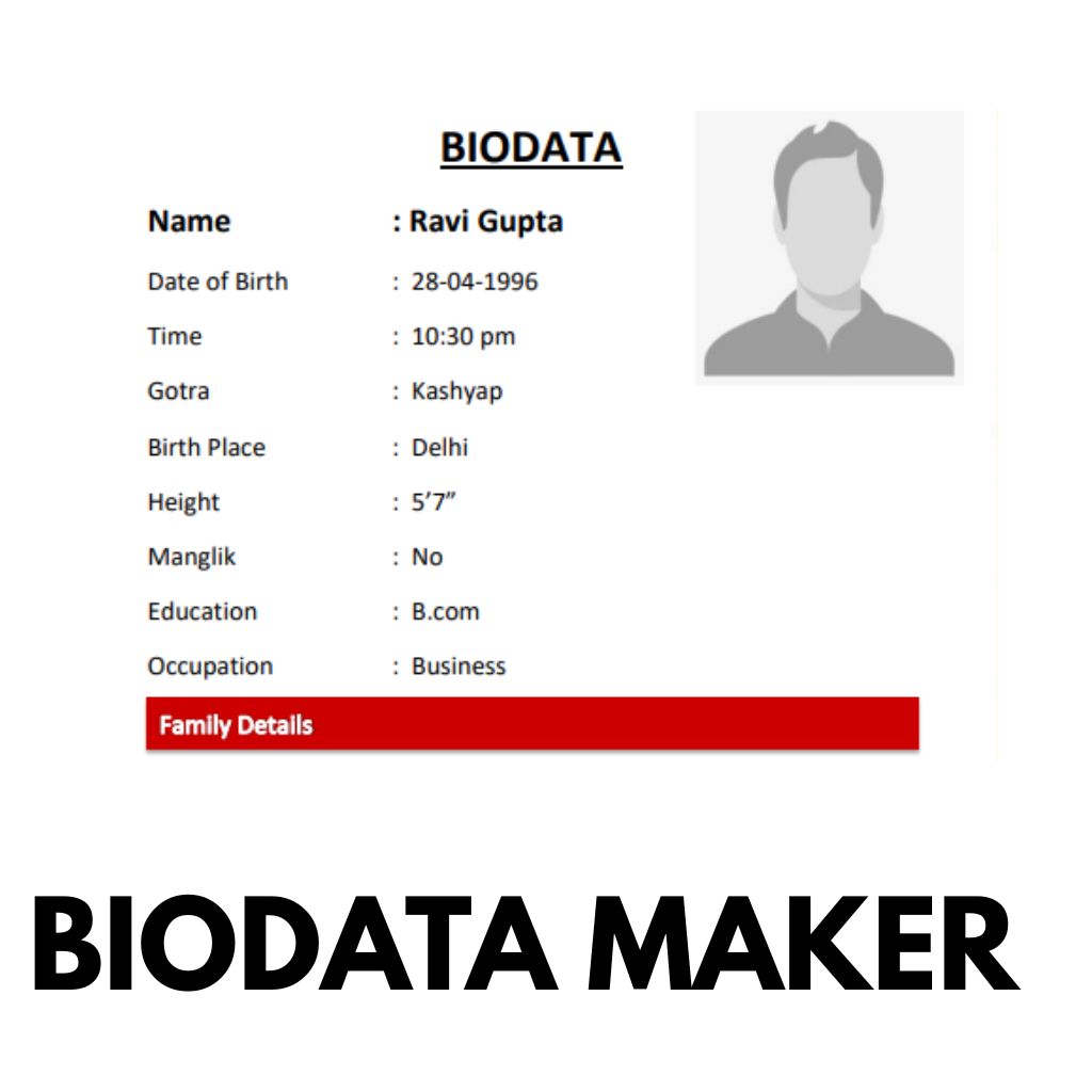 Biodata maker